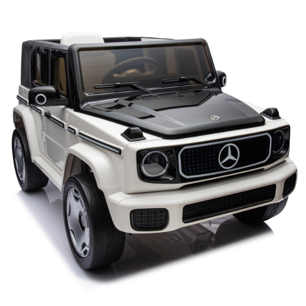 Masinuta electrica MERCEDES BENZ EQG, 12V9Ah, motor 550Wx2, roți EVA, scaune din piele
