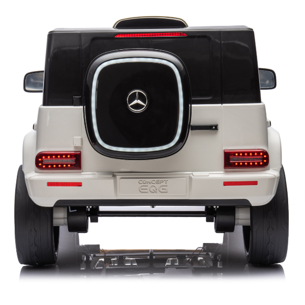 Masinuta electrica MERCEDES BENZ EQG, 12V9Ah, motor 550Wx2, roți EVA, scaune din piele