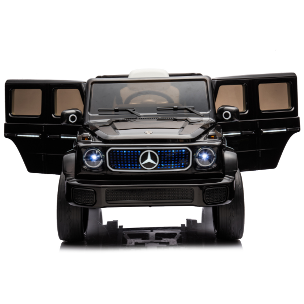 Masinuta electrica MERCEDES BENZ EQG, 12V9Ah, motor 550Wx2, roți EVA, scaune din piele