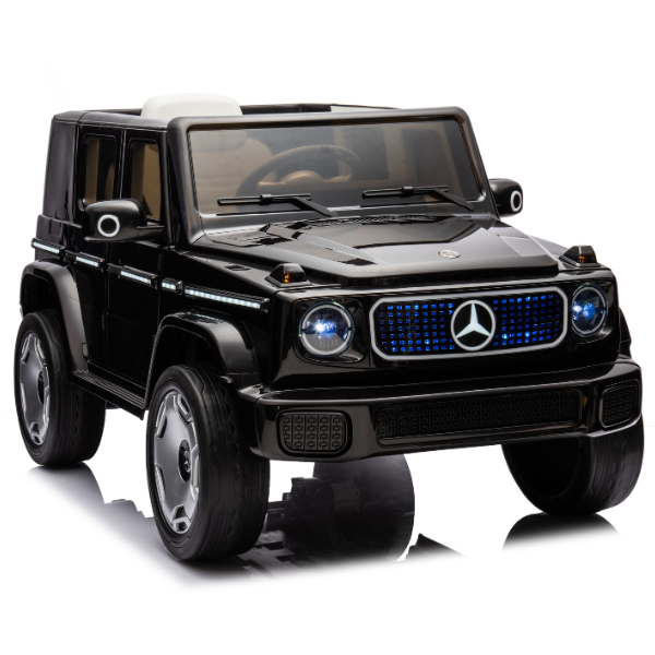 Masinuta electrica MERCEDES BENZ EQG, 12V9Ah, motor 550Wx2, roți EVA, scaune din piele