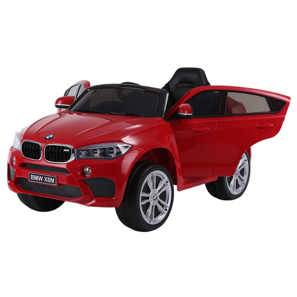 Masinuta electrica BMW X6M, 12V7AH, motor 35Wx2, roți EVA, scaune din piele