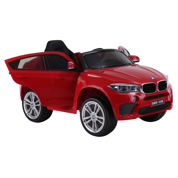 Masinuta electrica BMW X6M, 12V7AH, motor 35Wx2, roți EVA, scaune din piele