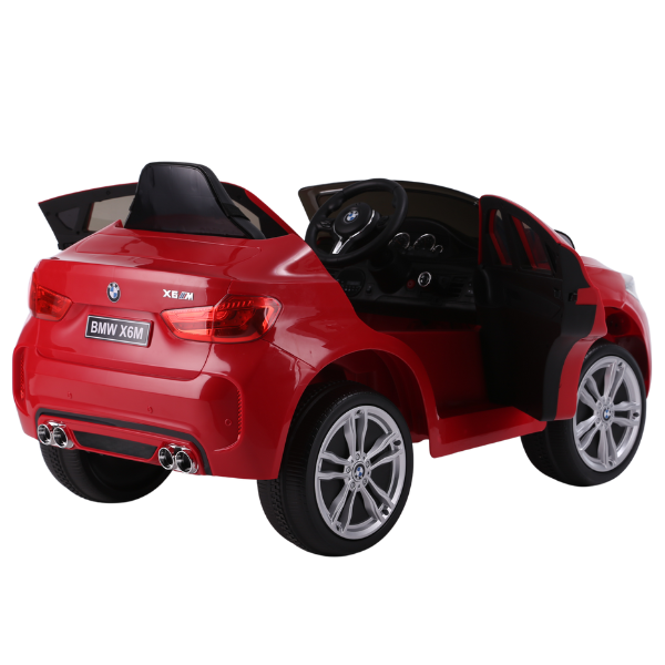Masinuta electrica BMW X6M, 12V7AH, motor 35Wx2, roți EVA, scaune din piele