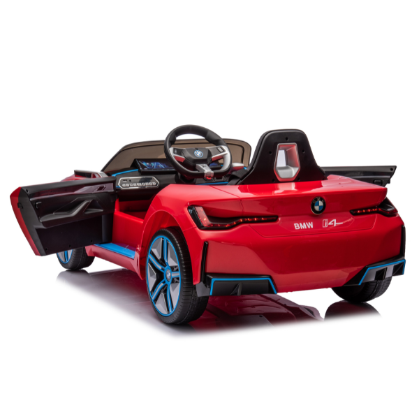 Masinuta electrica BMW I4, 12V7Ah, motor 390Wx2, roți EVA