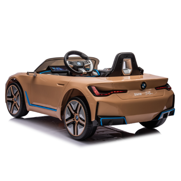 Masinuta electrica BMW I4, 12V7Ah, motor 390Wx2, roți EVA