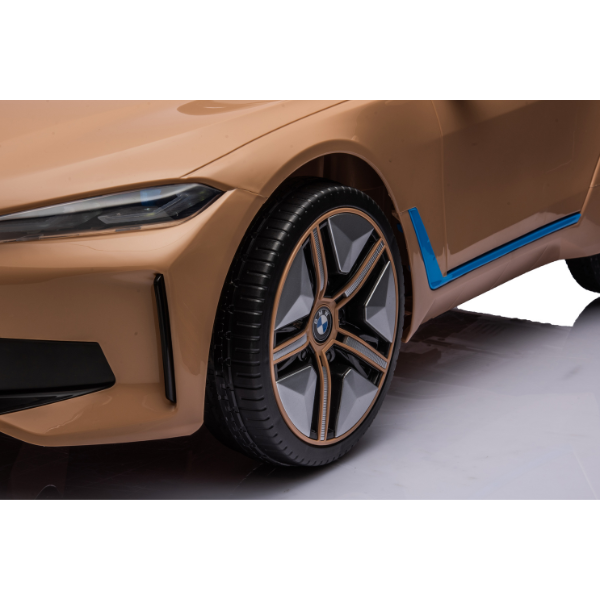 Masinuta electrica BMW I4, 12V7Ah, motor 390Wx2, roți EVA