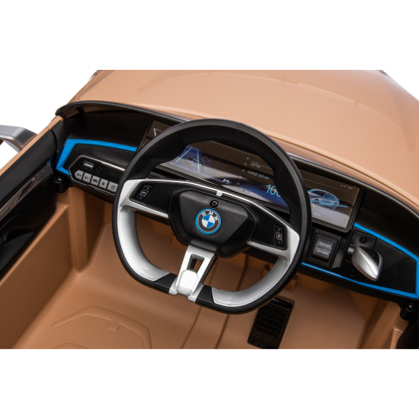 Masinuta electrica BMW I4, 12V7Ah, motor 390Wx2, roți EVA