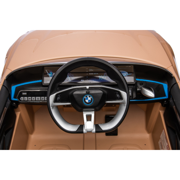 Masinuta electrica BMW I4, 12V7Ah, motor 390Wx2, roți EVA
