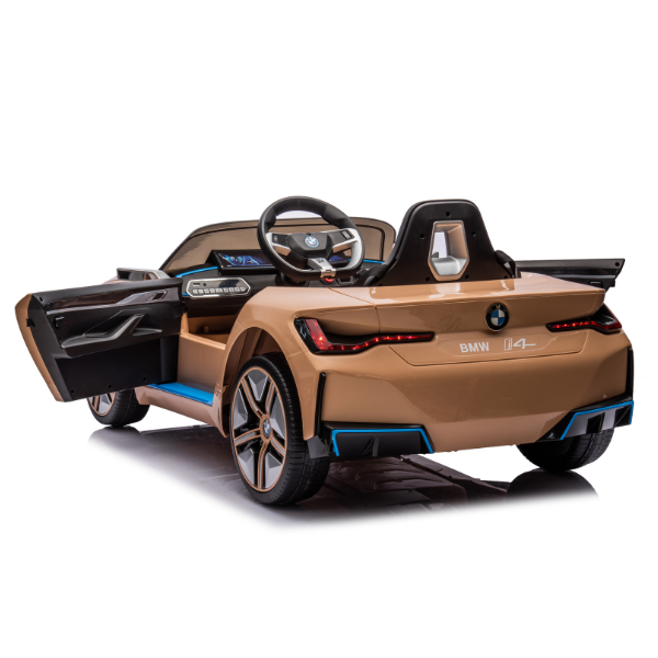 Masinuta electrica BMW I4, 12V7Ah, motor 390Wx2, roți EVA