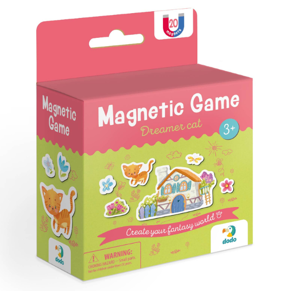 Joc magnetic „Pisicuța visătoare”, 20 elem.