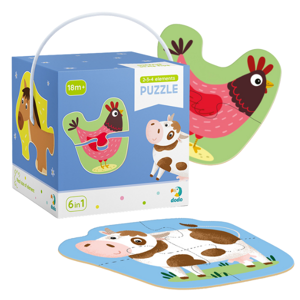 Puzzle 6 in 1 „Animale domestice”