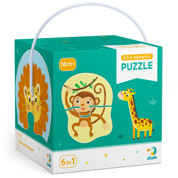 Puzzle 6 în 1 „Animale sălbatice”