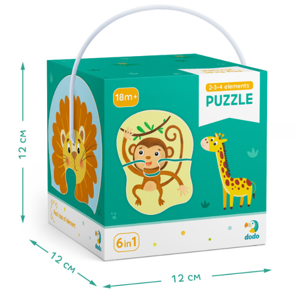 Puzzle 6 în 1 „Animale sălbatice”