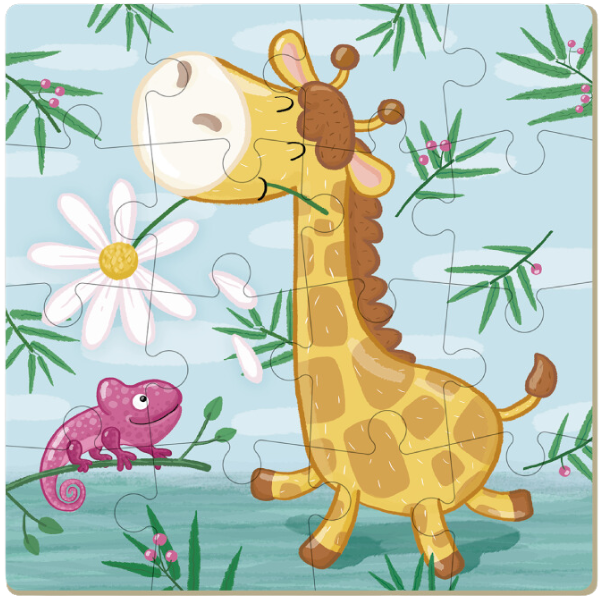 Puzzle „Girafă”, 16 elem.