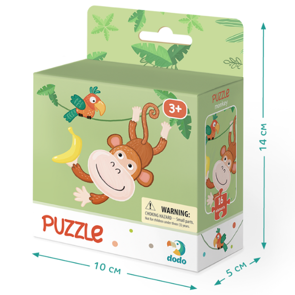 Puzzle „Maimuțică”, 16 elem.
