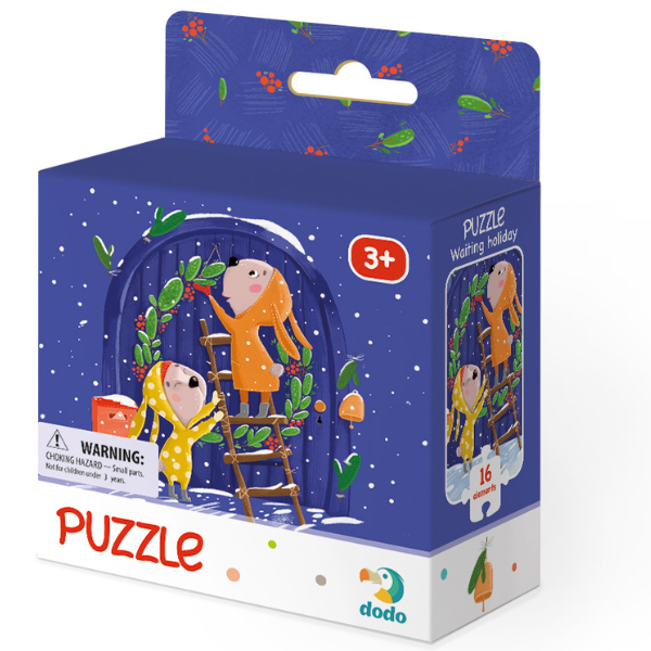 Puzzle „În așteptarea sărbătorii”, 16 elem.