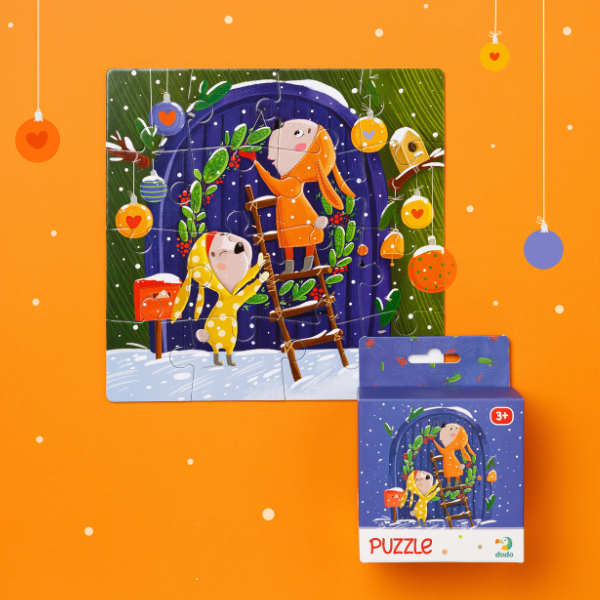 Puzzle „În așteptarea sărbătorii”, 16 elem.