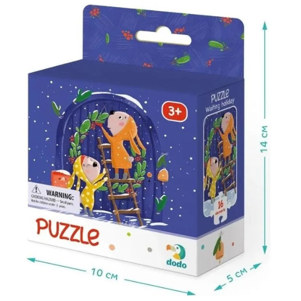 Puzzle „În așteptarea sărbătorii”, 16 elem.
