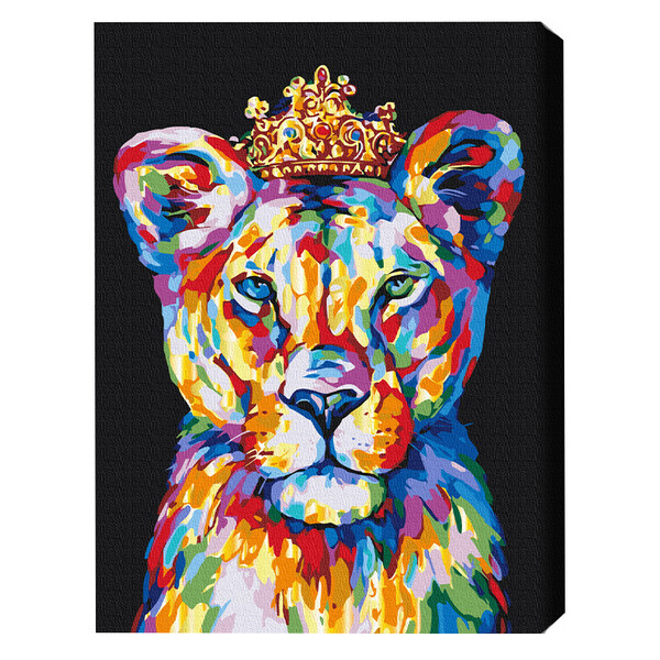 Cumpara  Creativitate/Logică - Pictură pe numere 40*50 cm (în cutie) – Leu –..