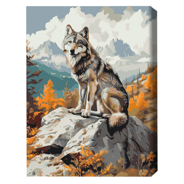 Cumpara  Creativitate/Logică - Pictură pe numere 40*50 cm (în cutie) – Lupul..