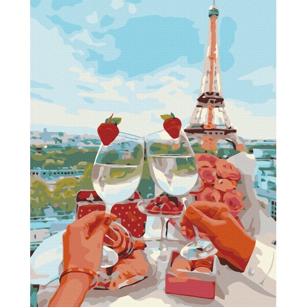 Pictură pe numere 40*50 cm (în cutie) – Parisul strălucitor