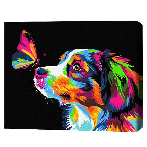 Cumpara  Picturi prin numere - Pictură pe numere 40*50 сm (pânză neagră/fără..