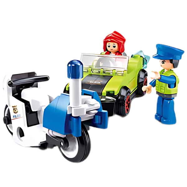 Set de construcție ”Poliția de patrulare”, 4 modele, de la 97 pînă la 135 elem.