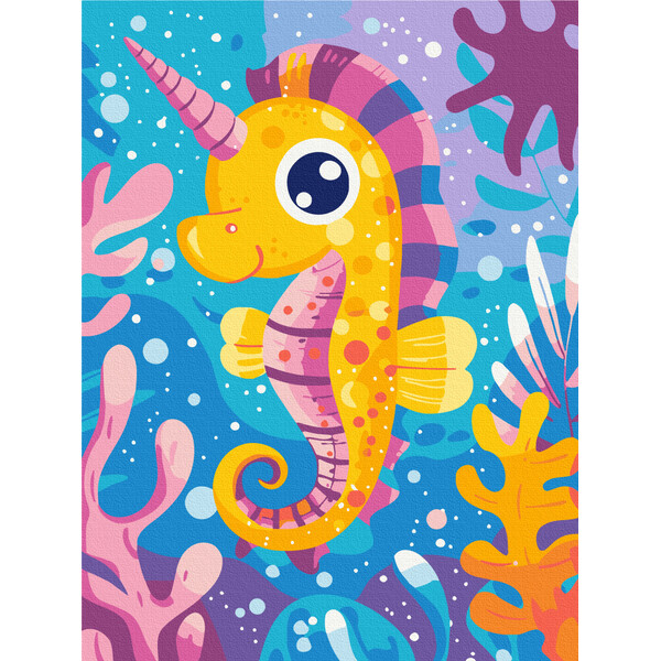 Pictură pe numere 30*40 сm (fără cutie) – Unicornul de mare
