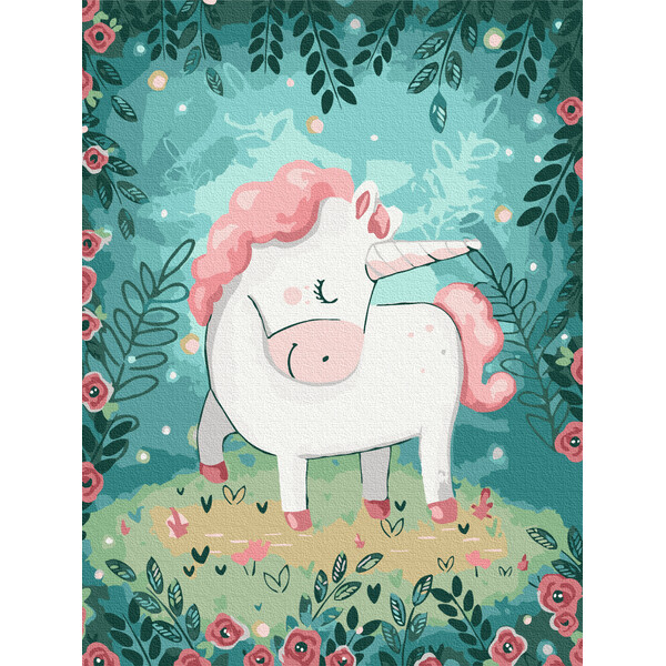 Pictură pe numere 30*40 сm (fără cutie) – Unicorn