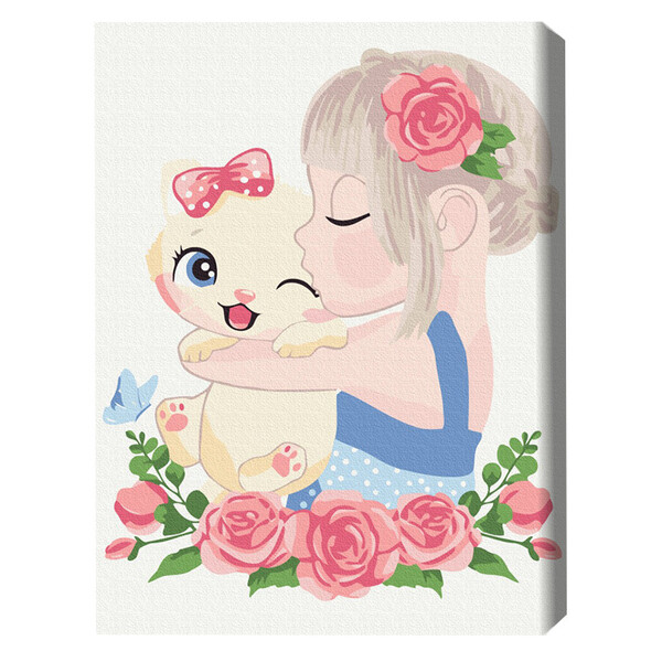 Cumpara  Picturi prin numere - Pictură pe numere 30*40 сm (fără cutie) – Pis..