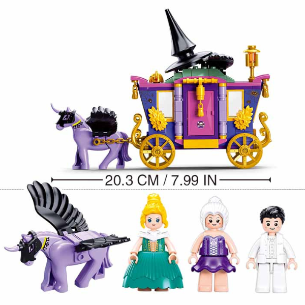 Set de construcție ”Careta vrăjitoarei din pădure”, 287 elem.