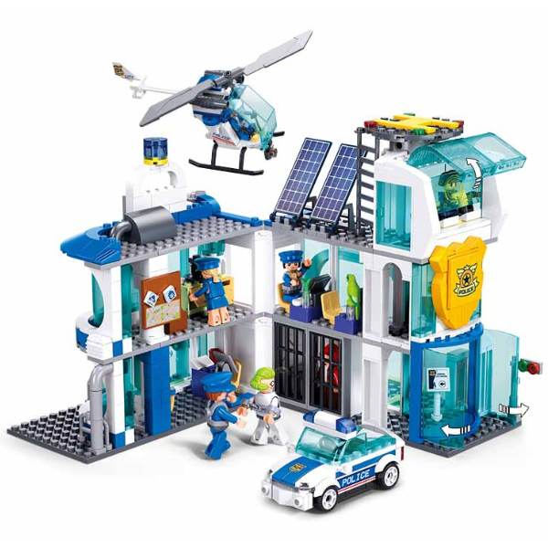 Set de construcție ”Departamentul de poliție din oraș”, 686 elem.