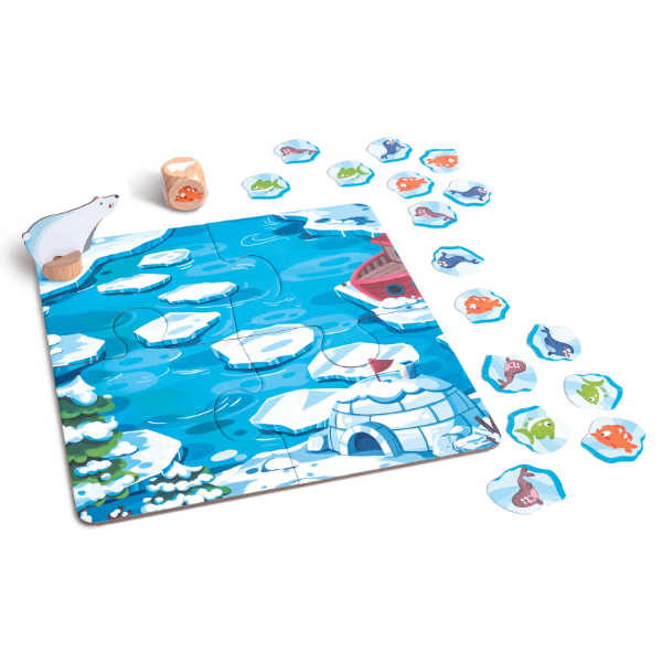 Joc de societate puzzle „Ursuleț polar”