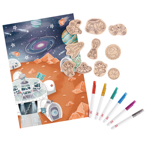 Set magnetic „Expediția pe Marte”
