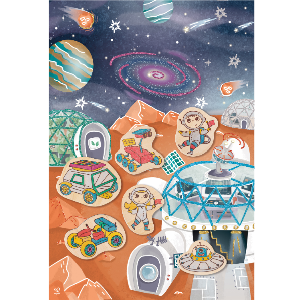 Set magnetic „Expediția pe Marte”