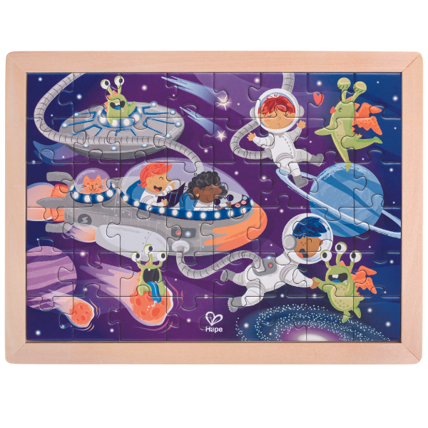 Puzzle 2 în 1 „Prieteni cosmici”