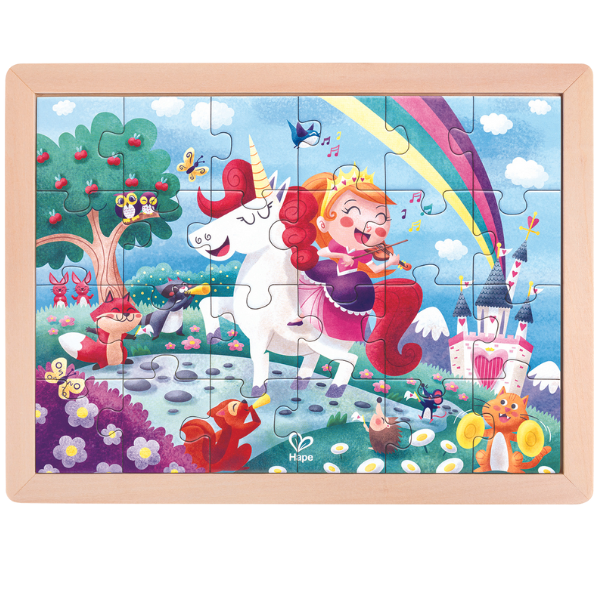 Puzzle 2 în 1 „Unicorn și prieteni”