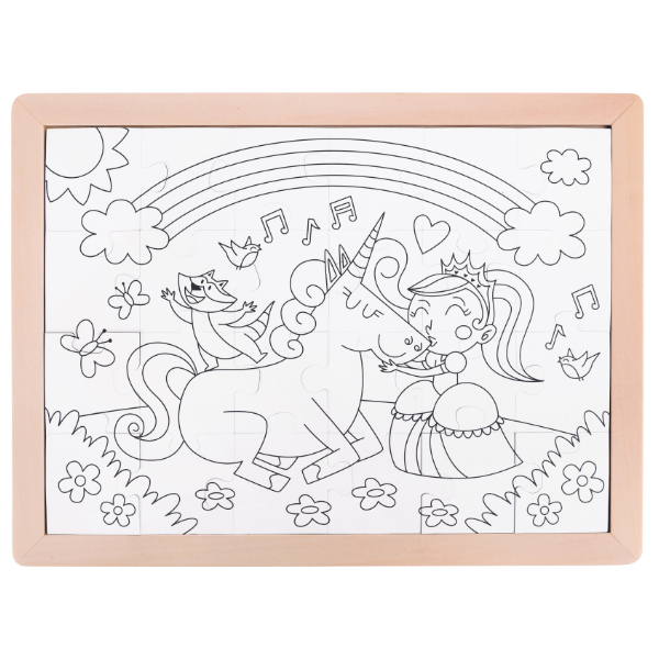 Puzzle 2 în 1 „Unicorn și prieteni”