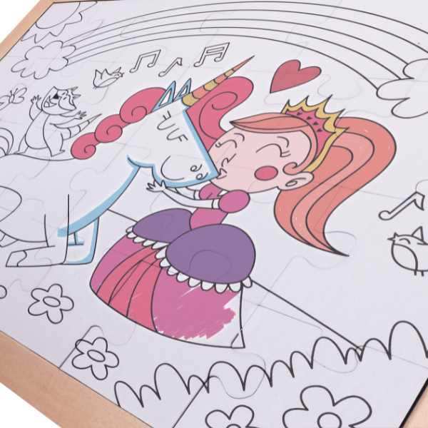 Puzzle 2 în 1 „Unicorn și prieteni”