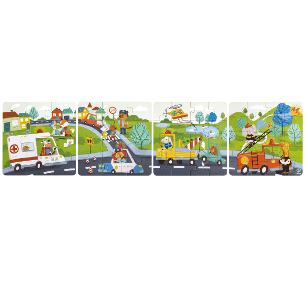 Set puzzle 4 în 1 „Operațiunea de salvare”