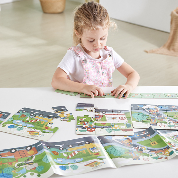 Set puzzle 4 în 1 „Operațiunea de salvare”