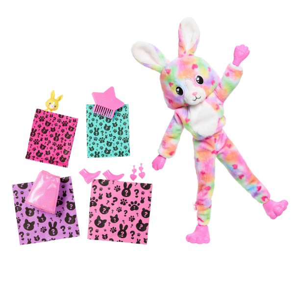 Papușa Barbie Cutie „„Barbie într-un costum de iepuraș, de pluș””