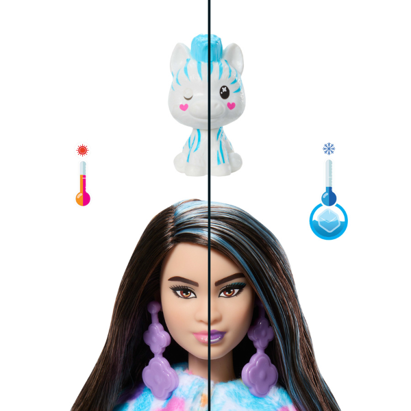 Papușa Barbie Cutie „Barbie într-un costum de unicorn, de pluș”