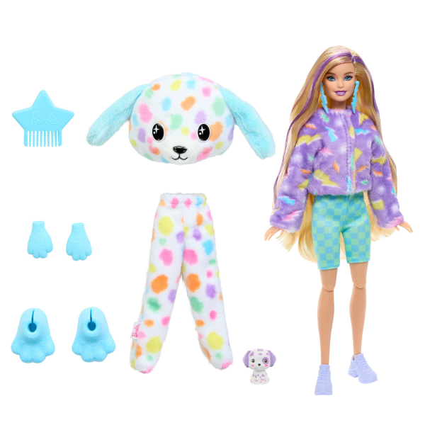 Кукла Barbie Cutie Reveal “Барби в плюшевом костюме далматинца”