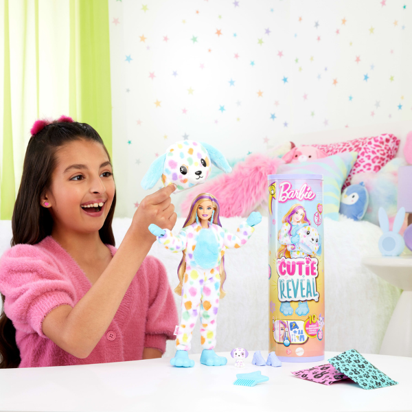 Кукла Barbie Cutie Reveal “Барби в плюшевом костюме далматинца”