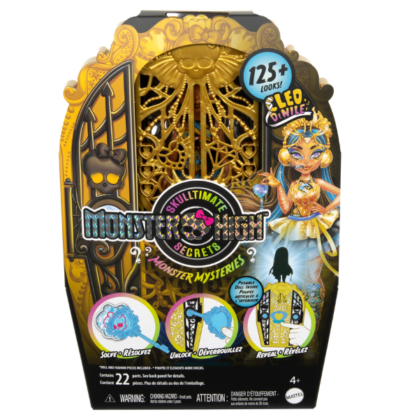 Set de joc Monster High „Cleo de Nile cu șifonier”, cu accesorii
