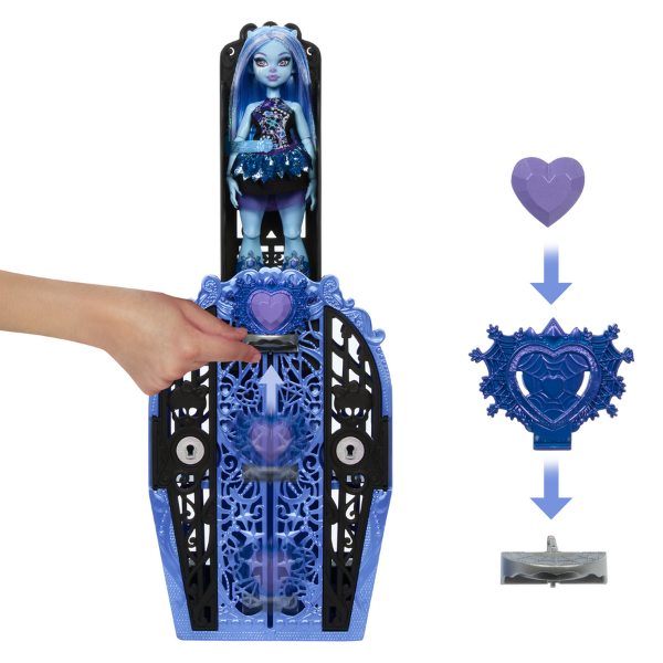 Set de joc Monster High „Abbey Bominable cu șifonier”, cu accesorii