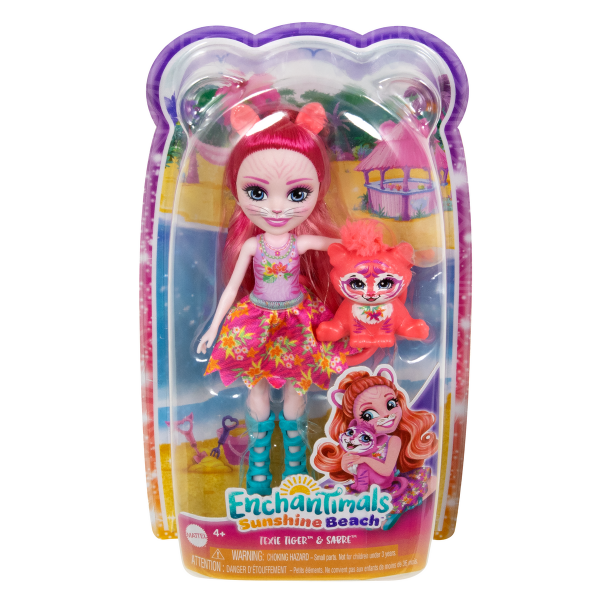 Papușa Enchantimals „Texie Tigroaica și Sabre”