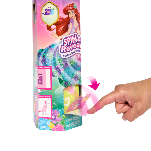 Papușa Barbie Spin Reveal „Mica sirena Ariel”