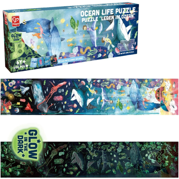 Puzzle 1,5 m „Viața în ocean”, 200 elem.